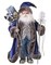 Contemporary Home Living 21" Blue Santa Claus Christmas Figure with Gifts and Staff